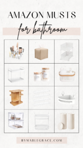 amazon bathroom organisation must-haves