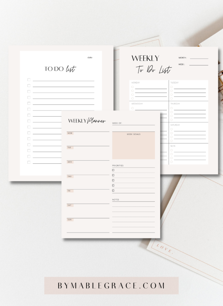 planning printable