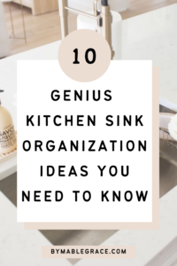 kitchen sink organization ideas